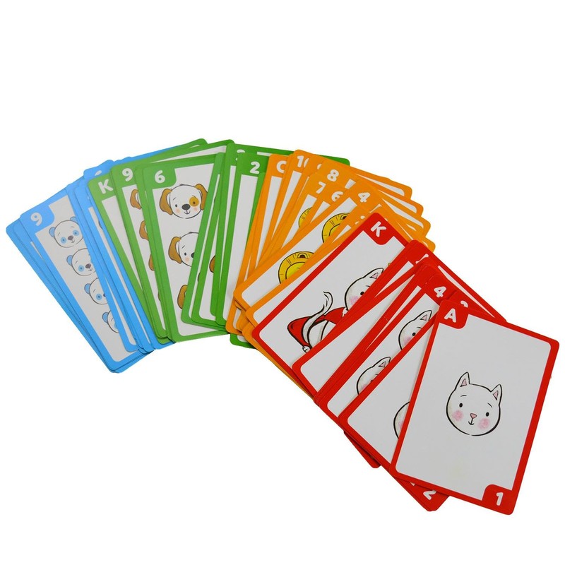 Kids Playing Cards Game Fun Puzzle Card Game Learning Counting
