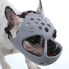 Dog Muzzle for Short Snout Dogs Breathable Holes Prevent Biting