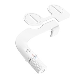 REAL BIDETS Premium Bidet Toilet Seat Attachment Detachable Sprayer, Ultra-Thin, Dual-Nozzle, Non-Electric, Feminine Wash, Adjustable Pressure, Eco-Friendly, DIY Install, Fits Standard UK Toilets