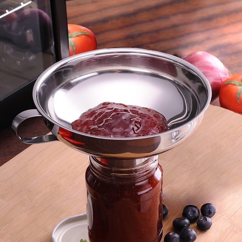 Canning Funnel with Strainer for Wide and Regular Mason Jars