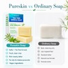 PURESKIN Sulfur & Tea-Tree-Oil Soap Bar: Natural Deep Cleansing for