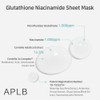 APLB Glutathione Niacinamide Sheet Mask 25ml / 0.85 fl oz