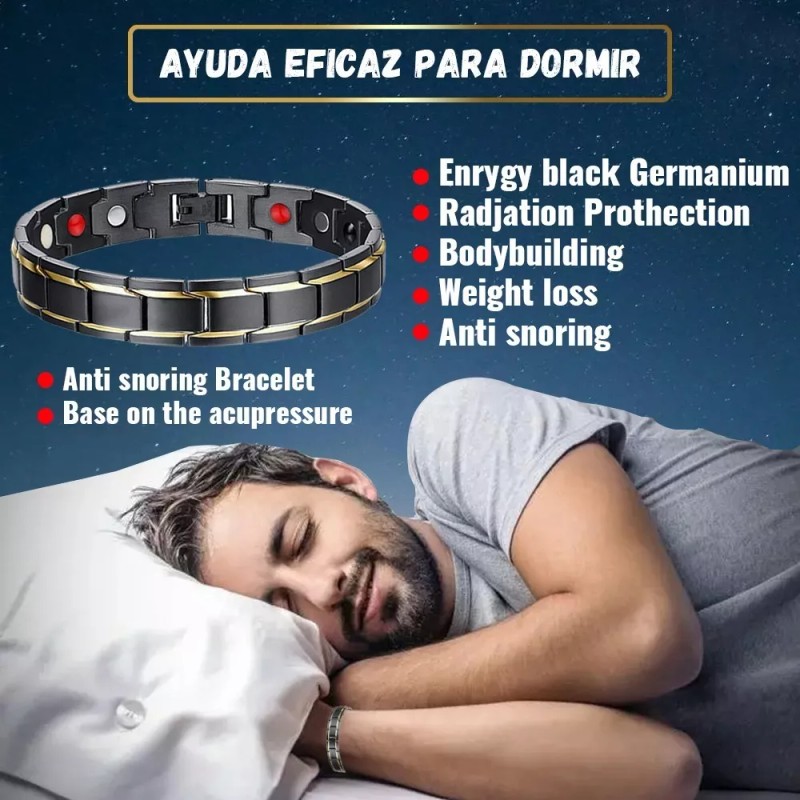 LOMETEB Moda Magnética-turm Terapia Salud Ajustable Pulseras 2piezas