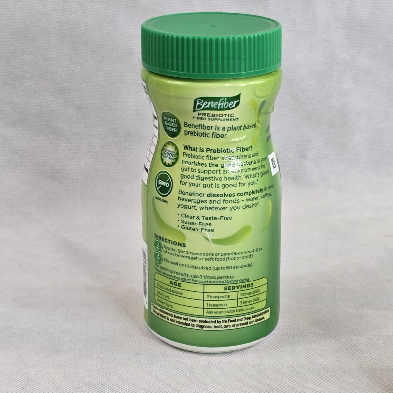 Benefiber Prebiotic Fiber Supplement Powder 5.4 Oz Taste Free &