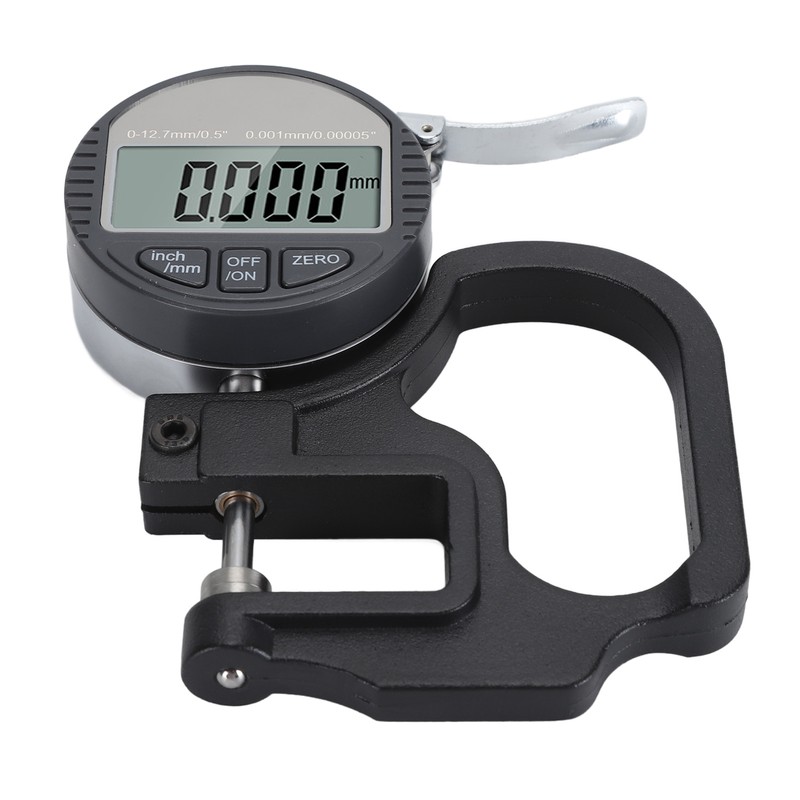 Digital Thickness Gauge 0.001mm/0.00005in 0‑12.7mm Electronic Micrometer Thickness Meter with
