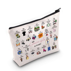 Gilmore Cosmetic Makeup Bag for Women Gilmore Tv Show Inspired Gift Gilmore Fans Gift Gilmore Merch (Gilmore Bag)