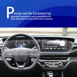 XXCIWP 2pcs 2025 2026 2024 Buick Envista Encore GX Screen Protector for 2025 2024 Buick Envista Encore GX ST Avenir Preferred 11Inch Navigation 8Inch Instrument Cluster Plastic Screen Protector