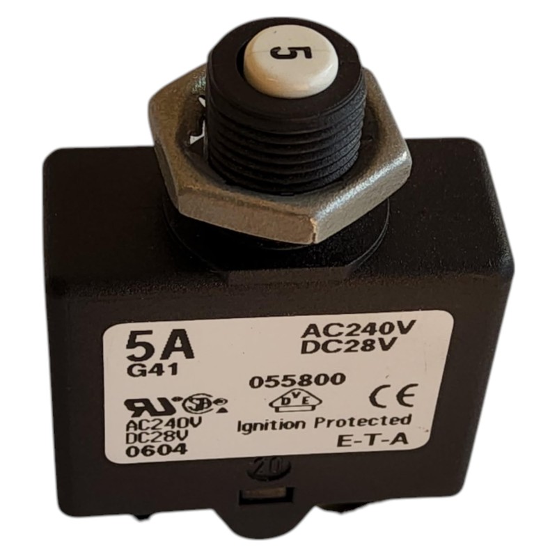 Circuit Breakers Single pole thermal reset circuit breaker in a
