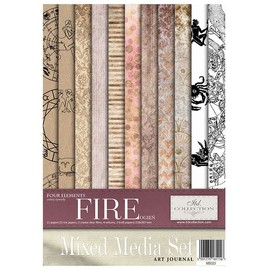 ITD Collection -Scrapbooking Package A4 Accessories Decoupage Set Scrapbook Paper Set with Parchment Paper Size 210 x 297 mm (MS023 - HS Code 48021000)