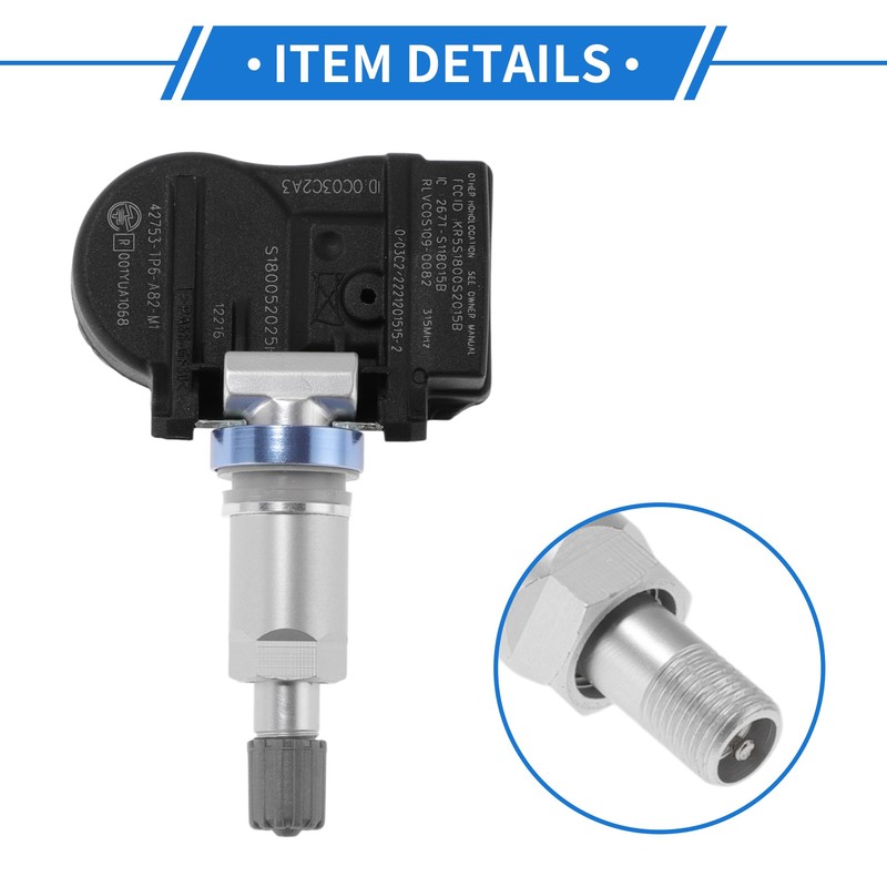 X AUTOHAUX Tire Pressure Sensor TPMS Sensor 315MHz No.42753TP6A82 for