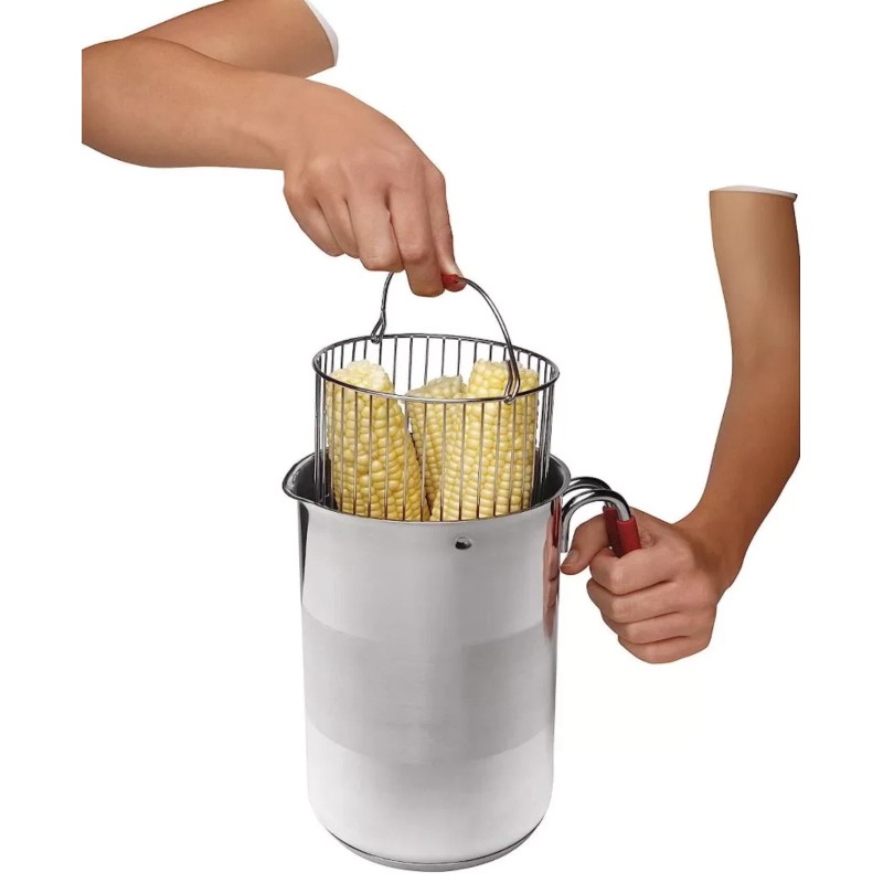 Kuhn Rikon 11 Cup Tall Narrow Pot With Straining Pour
