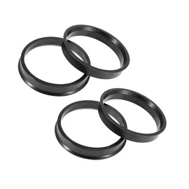ACROPIX Car 54.1mm to 60.1mm Hub Centric Rings Fit for Wheel Bore Center Black - Pack of 4