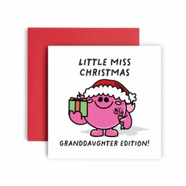 Huxters Granddaughter Christmas card for Her Women - Funny Granddaughter Edition Card from Grandparents (Granddaughter)