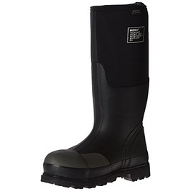 Bogs Men's Forge Tall Industrial Steel Toe Work Rain Boot, Black, 9 D(M) US