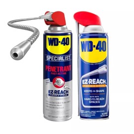 WD-40 Original Formula wth 8-inch EZ-Reach Flexible Straw 14.4 OZ and WD-40 Specialist