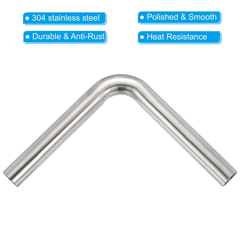 PATIKIL 90 Degree Sanitary Extended Pipe, 1inch OD Mandrel Bend