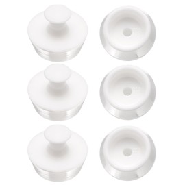 uxcell 6 Pcs Drain Stopper, Silicone Bathtub Stopper 1 1/8" to 1 3/16" Kitchen Sink Drain Stopper Bathroom Drain Plug with Handle for Laundry, Sink, Shower, Washbasin Cover