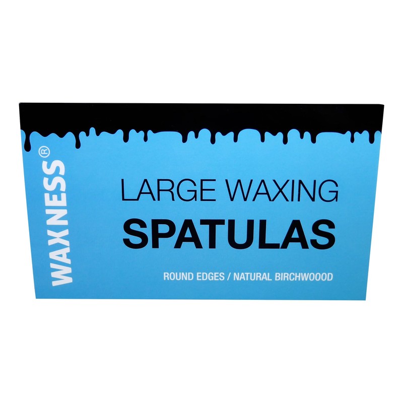 Waxness Wax Necessities Extra Polished Birchwood Rounded Body Wax Spatulas