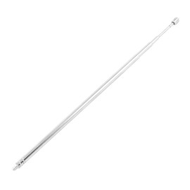 uxcell 4 Section Telescoping Antenna Aerial, 43cm Length Universal Telescopic Antenna Replacement for TV FM Radio Antenna, 3mm Threaded Mouth Rod Antenna for Scanner, Remote Control