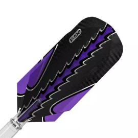 GLD Viper Black Flux Dart Flights Slim Purple