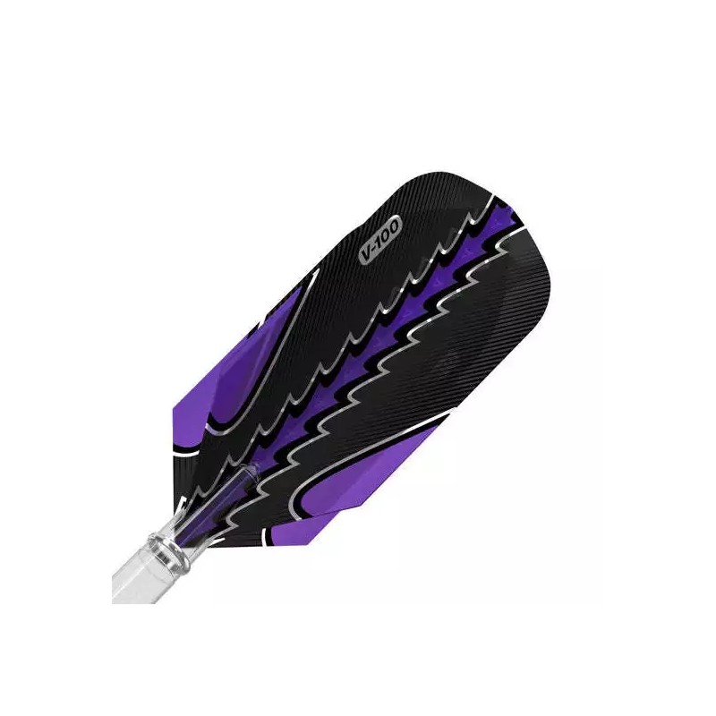 GLD Viper Black Flux Dart Flights Slim Purple