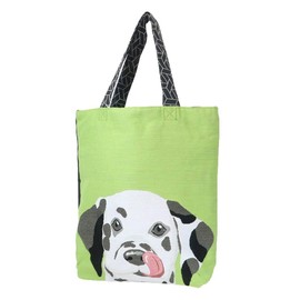 Marushin A4 0765002600 Lovely Eyes _ Dalmatian Dog Cat Cute Ladies' Tote Bag, Small Storage Case, Large Capacity, Gusseted