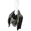 Rotfuchs® Woven Scarf Two-Tone & Graphic Look Green Black Fashionable