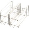 Simple Houseware Stackable Beverage Soda Can Dispenser Organizer Rack, White