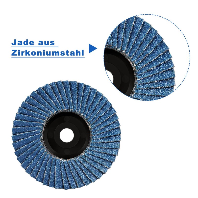 Alrens Pack of 12 Flap Discs, Flap Discs, Sanding Discs,