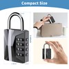 Combination Lock 4 Digit, Resettable, Waterproof Metal, School/Gym Locker Lock,