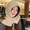Winter Knit Balaclava Hood Neck Warmer lf2643 Brown 5ea