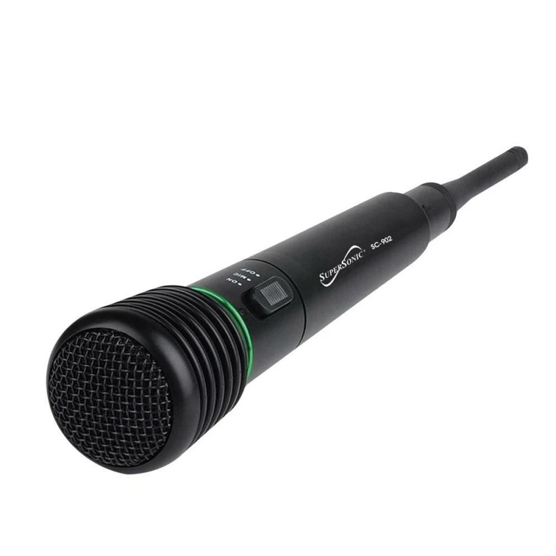 Supersonic Professional Microphone w Mic Cable, Wireless Adapter & Receiver