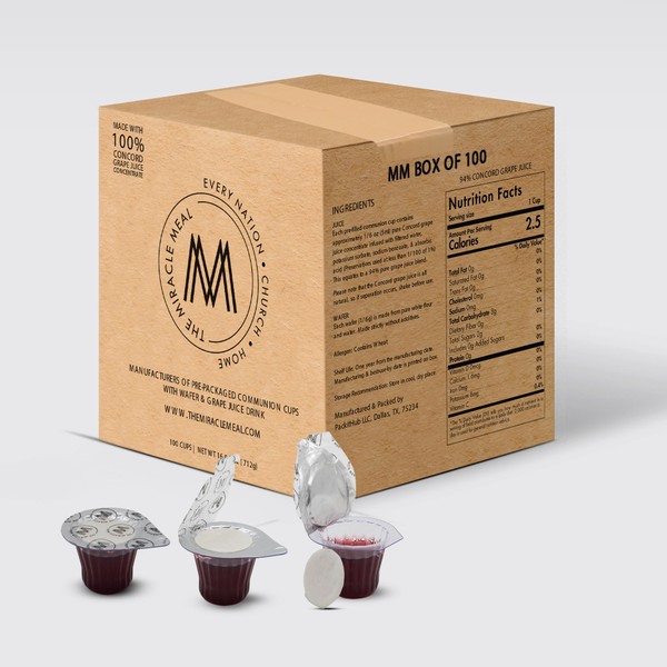 PACK IT HUB The Miracle Meal Pre-filled Communion Cups and
