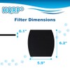 HQRP 4-Pack Cat Litter Box Replacement Carbon Filters Compatible with