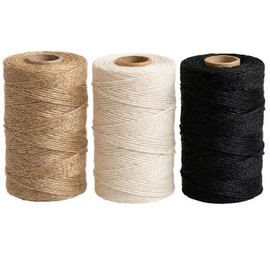 Natural Jute and Cotton Twine Bundle for Crafts and Home Decor
