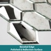 Soulscrafts Peel and Stick Beveled Mirror Tile, Mirror Backsplash Tiles