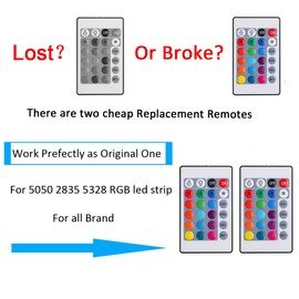 SUPERNIGHT 24 Keys RGB LED Strip Light Wireless Dimmer Remote Controller Led Light Remote Replacement for SMD 5050 3528 2835 Led Strip Lights