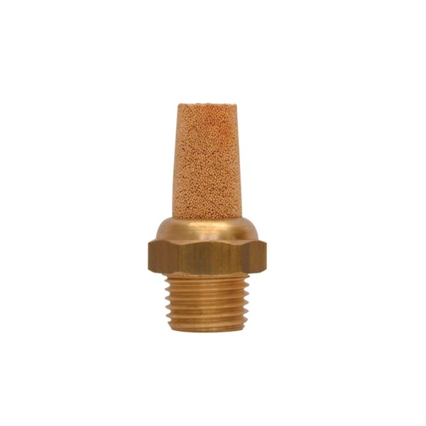TOPRING 86.110.05 Bronze Pneumatic Muffler/Filter, 1/4(M) NPT, Pack of 5,