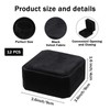 Douaowoc 12 Pcs Velvet Bracelet Box Classic Black Bracelet Gift