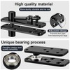 Hidden Pivot Hinge for Secret Door & Hidden Bookcase,570Lbs Load-Bearing,360°Rotation