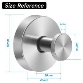 ELIUNG Suction Cup Hooks for Shower, 2 Pack Stainless Steel Bathroom Suction Hooks, Removable Suction Hooks for Hanging, No Drill Towel Hooks, Hook for Shower Wall Glass (Sliver)