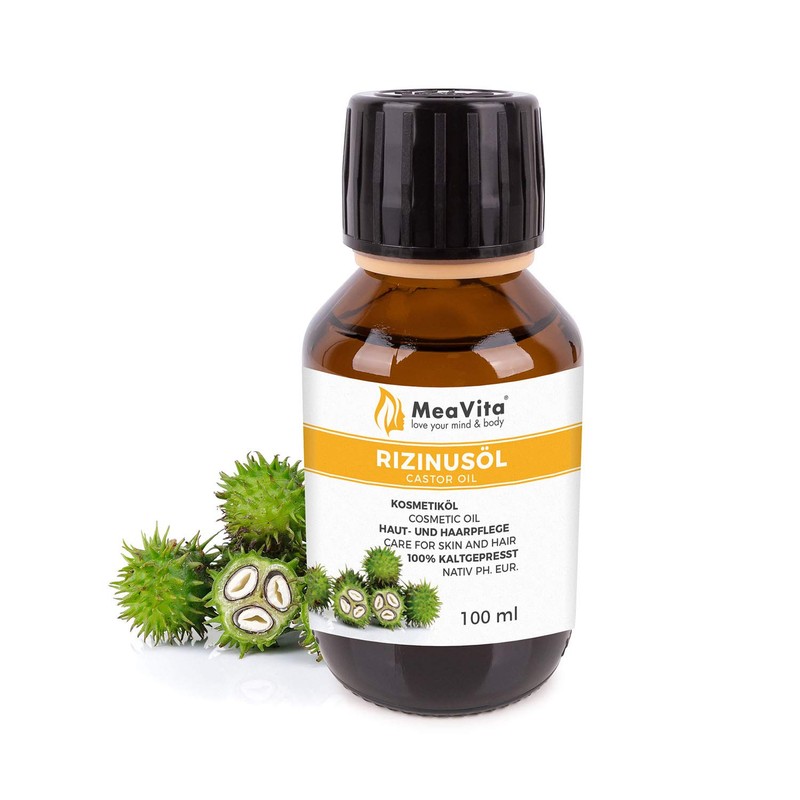 VitaFeel Rizinusöl - 100% reines kaltgepresstes Öl, nativ Ph. Eur,
