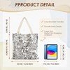 LUVADIAN Positive Affirmations Canvas Tote Bags for Women, Inspirational Gifts