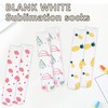 ARKBAODAN 20 Pairs sublimation socks 15.7 Inch Sublimation High Sock