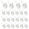 dinghaole Pack of 50 Invisible Hard Wall Hooks, Fixings and