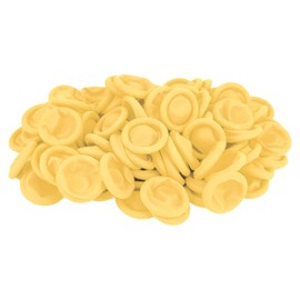 100 Pcs Finger Protectors, Disposable Finger Covers, Latex Anti-Static Finger Tip Rubber Protect Keeping Dressing Dry and Clean (Yellow, M)