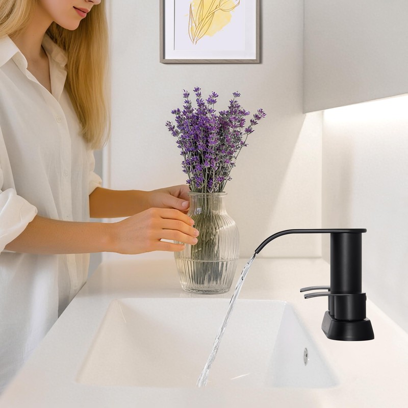 Ultimate Unicorn Black Waterfall Bathroom Faucet, 4 Inch Bathroom Sink
