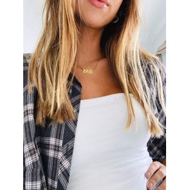 Birth Years Necklace for Women Girl,Initial Number Year Pendant Necklace Men Boy Birthstone Charm Friendship Old English Arabic Mumerals Stainless Steel Necklace Jewelry(Year Necklace 1990,Gold)