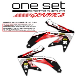 HONDA 2002 2003 2004 CRF450R RADIATOR SHROUDS GRAPHICS KIT MOTOCROSS DIRT BIKE DECALS