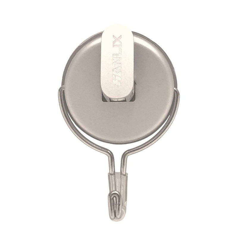 Bathroom & Kitchen Suction Hook Silver Aluminium & Stainless Steel